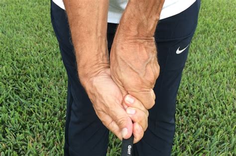 golf pros with strong grips.